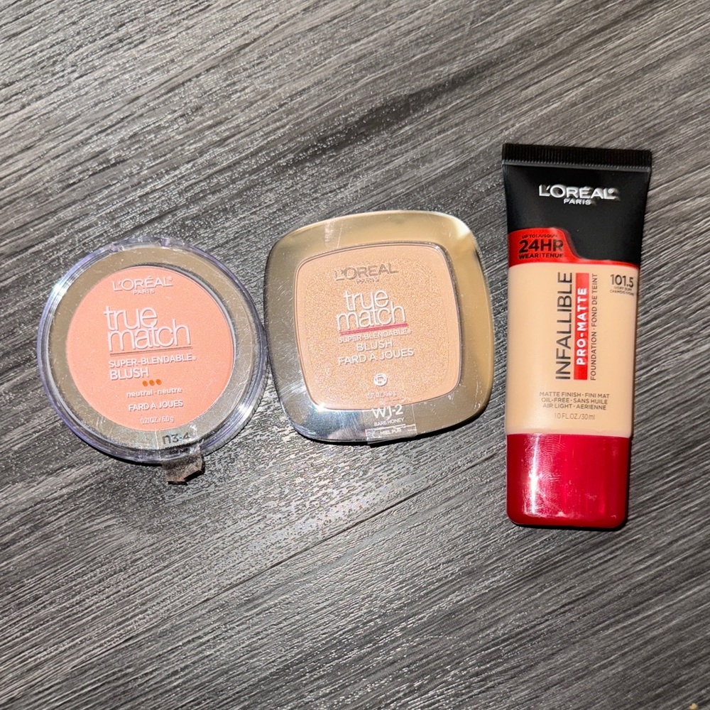 L'Oreal True Match Blush Duo with Infallible Pro-Matte Foundation